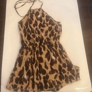 cheetah romper